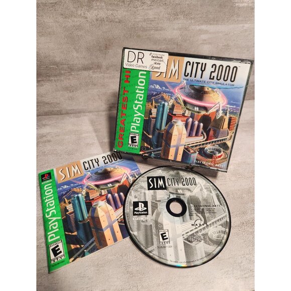 Greatest Hits Sim City 2000 for PlayStation 1 - Picture 1 of 2